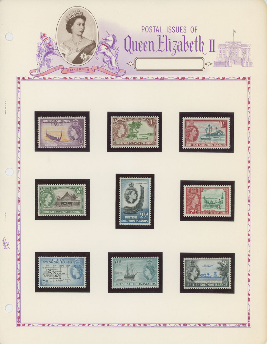Lot 828 - 8. British Commonwealth (C-Z) solomon islands - Raritan Stamps Inc. Auction #93 Worldwide Air Post stamps and postal history, Zeppelin Flight items, philatelic rarities of the World Lot 828 - 8. British Commonwealth (C-Z) solomon islands - Raritan Stamps Inc. Auction #93 Worldwide Air Post stamps and postal history, Zeppelin Flight items, philatelic rarities of the World
