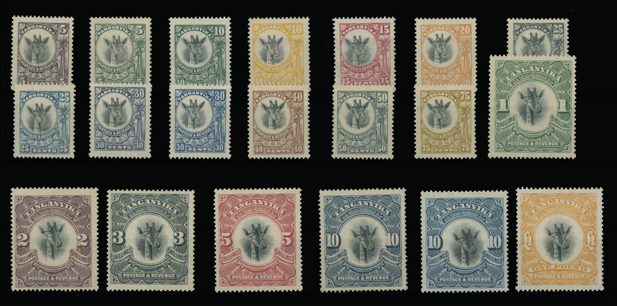 Lot 832 - 8. British Commonwealth (C-Z) tanganyika - Raritan Stamps Inc. Auction #93 Worldwide Air Post stamps and postal history, Zeppelin Flight items, philatelic rarities of the World Lot 832 - 8. British Commonwealth (C-Z) tanganyika - Raritan Stamps Inc. Auction #93 Worldwide Air Post stamps and postal history, Zeppelin Flight items, philatelic rarities of the World