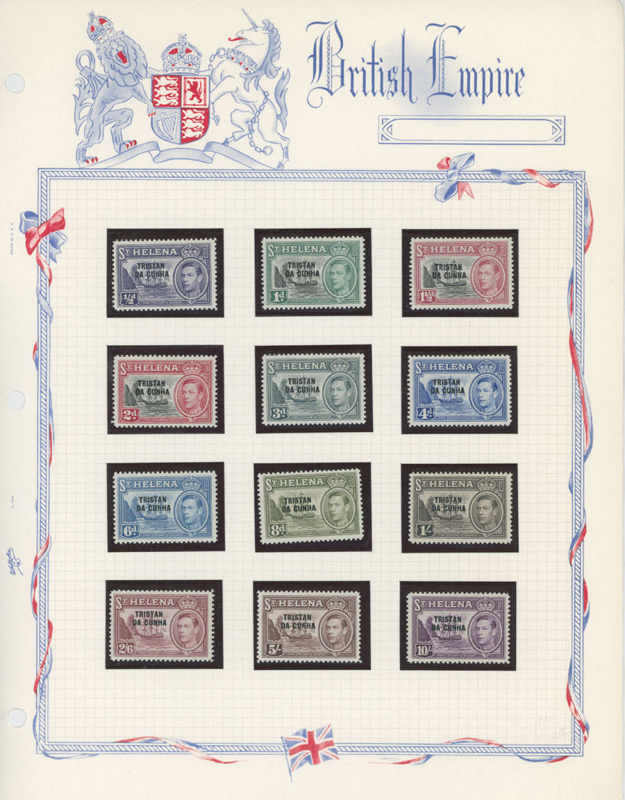Lot 833 - 8. British Commonwealth (C-Z) tristan da cunha - Raritan Stamps Inc. Auction #93 Worldwide Air Post stamps and postal history, Zeppelin Flight items, philatelic rarities of the World Lot 833 - 8. British Commonwealth (C-Z) tristan da cunha - Raritan Stamps Inc. Auction #93 Worldwide Air Post stamps and postal history, Zeppelin Flight items, philatelic rarities of the World