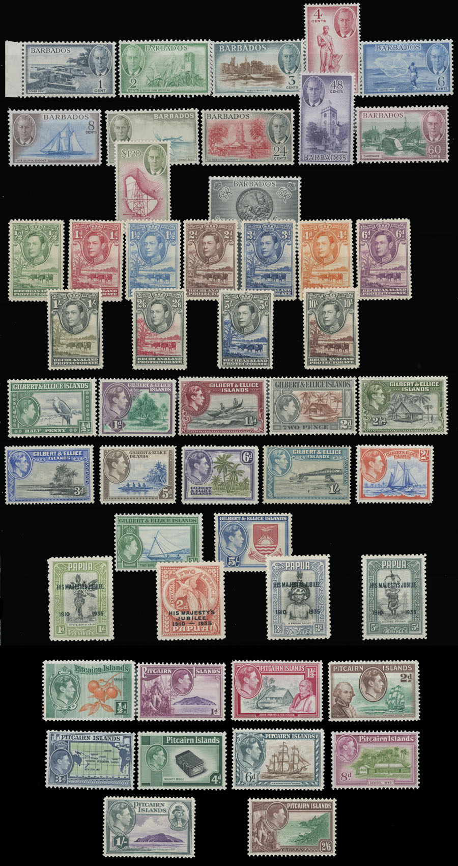 Lot 837 - 9. British Commonwealth Collections and Large Lots - Raritan Stamps Inc. Auction #93 Worldwide Air Post stamps and postal history, Zeppelin Flight items, philatelic rarities of the World Lot 837 - 9. British Commonwealth Collections and Large Lots - Raritan Stamps Inc. Auction #93 Worldwide Air Post stamps and postal history, Zeppelin Flight items, philatelic rarities of the World