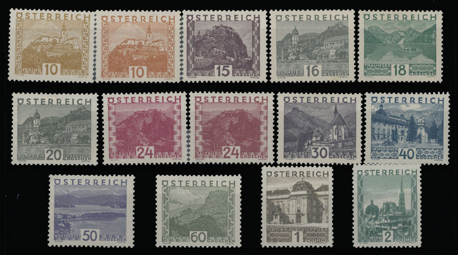 Lot 859 - Austria  -  Raritan Stamps Inc. Auction #93 Worldwide Air Post stamps and postal history, Zeppelin Flight items, philatelic rarities of the World