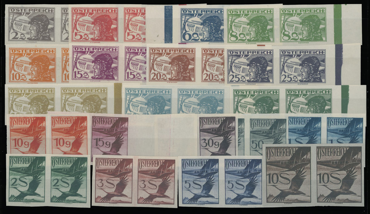 Lot 9 - 1. Worldwide Air Post Stamps and Postal History Austria -  Raritan Stamps Inc. Auction #93 Worldwide Air Post stamps and postal history, Zeppelin Flight items, philatelic rarities of the World