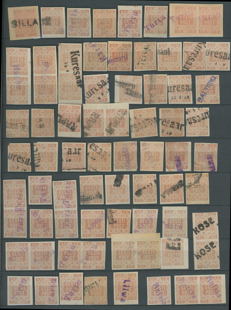 Lot 911 - estonia Early Cancellations - Raritan Stamps Inc. Auction #93 Worldwide Air Post stamps and postal history, Zeppelin Flight items, philatelic rarities of the World Lot 911 - estonia Early Cancellations - Raritan Stamps Inc. Auction #93 Worldwide Air Post stamps and postal history, Zeppelin Flight items, philatelic rarities of the World