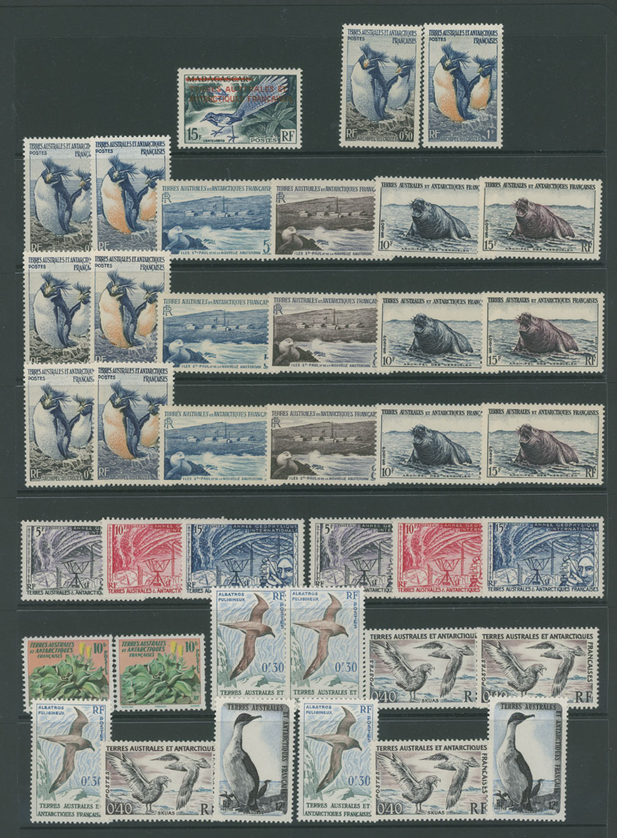 Lot 913 - french colonies southern and antarctic territories -  Raritan Stamps Inc. Auction #93 Worldwide Air Post stamps and postal history, Zeppelin Flight items, philatelic rarities of the World