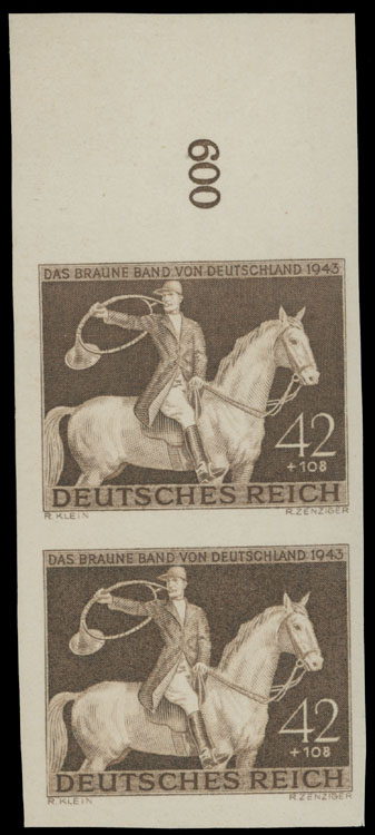 Lot 920 - germany semi - postal issues -  Raritan Stamps Inc. Auction #93 Worldwide Air Post stamps and postal history, Zeppelin Flight items, philatelic rarities of the World