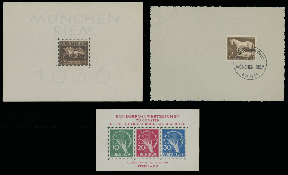 Lot 923 - germany semi - postal issues -  Raritan Stamps Inc. Auction #93 Worldwide Air Post stamps and postal history, Zeppelin Flight items, philatelic rarities of the World