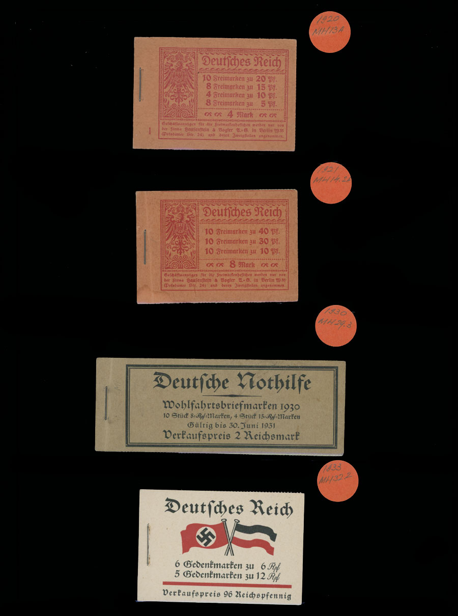 Lot 926 - germany stamp booklets -  Raritan Stamps Inc. Auction #93 Worldwide Air Post stamps and postal history, Zeppelin Flight items, philatelic rarities of the World