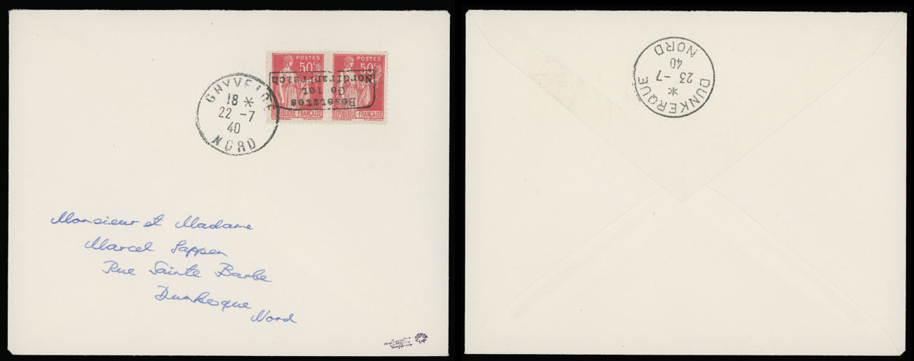 Lot 932 - germany. occupation issues of the world war ii france - dunkirk - Raritan Stamps Inc. Auction #93 Worldwide Air Post stamps and postal history, Zeppelin Flight items, philatelic rarities of the World Lot 932 - germany. occupation issues of the world war ii france - dunkirk - Raritan Stamps Inc. Auction #93 Worldwide Air Post stamps and postal history, Zeppelin Flight items, philatelic rarities of the World