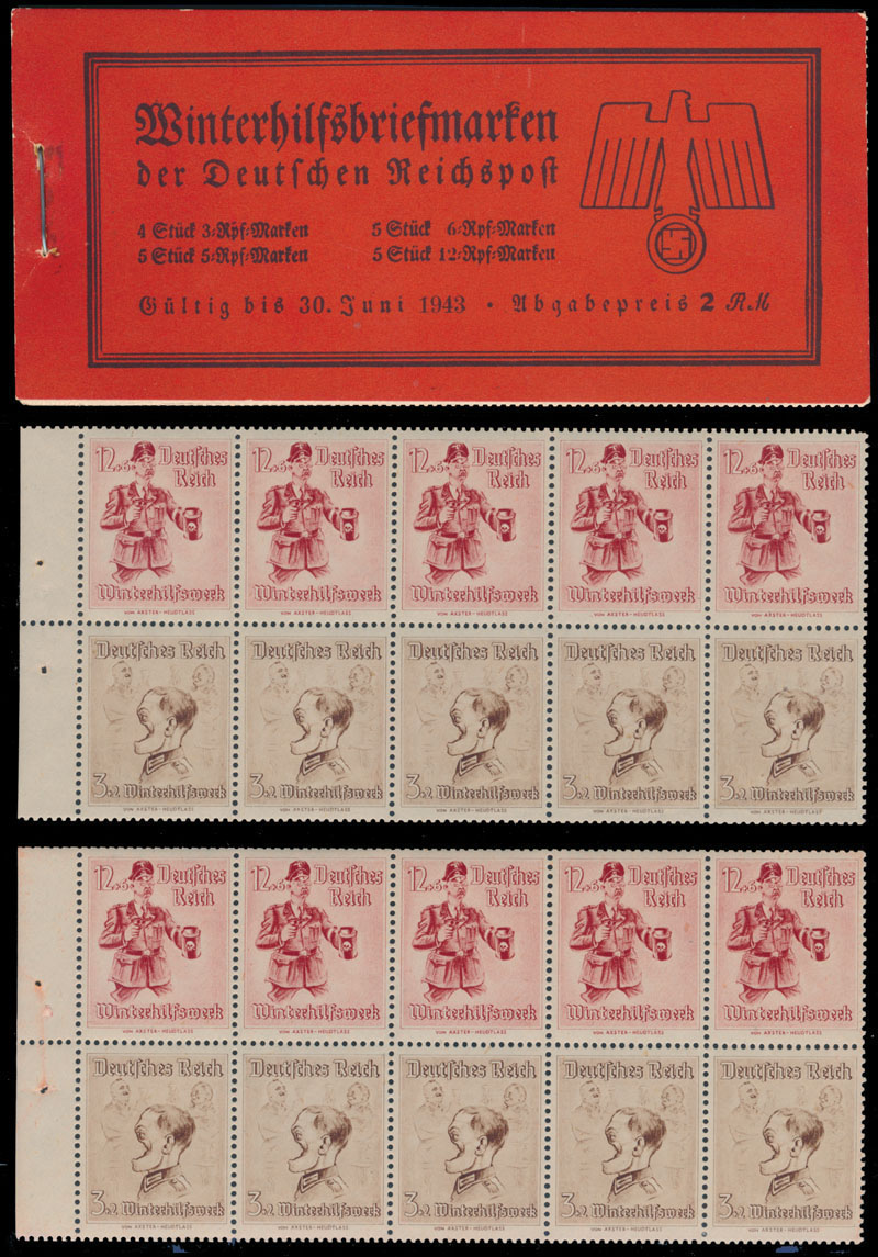 Lot 939 - germany. occupation issues of the world war ii British Propaganda Against Germany - Stamp Booklet - Raritan Stamps Inc. Auction #93 Worldwide Air Post stamps and postal history, Zeppelin Flight items, philatelic rarities of the World Lot 939 - germany. occupation issues of the world war ii British Propaganda Against Germany - Stamp Booklet - Raritan Stamps Inc. Auction #93 Worldwide Air Post stamps and postal history, Zeppelin Flight items, philatelic rarities of the World