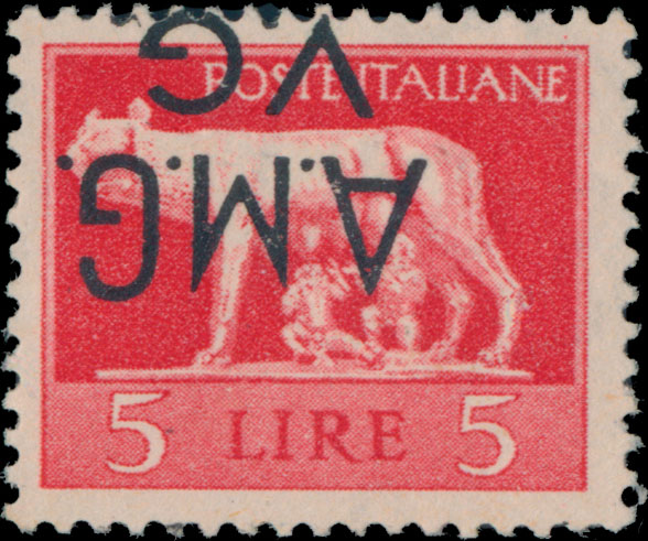 Lot 958 - Italy Allied Military Government (A.M.G.) - Venezia Giulia - Raritan Stamps Inc. Auction #93 Worldwide Air Post stamps and postal history, Zeppelin Flight items, philatelic rarities of the World Lot 958 - Italy Allied Military Government (A.M.G.) - Venezia Giulia - Raritan Stamps Inc. Auction #93 Worldwide Air Post stamps and postal history, Zeppelin Flight items, philatelic rarities of the World