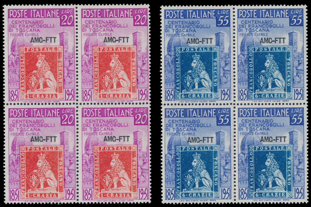 Lot 959 - Italy trieste (zone a) - Raritan Stamps Inc. Auction #93 Worldwide Air Post stamps and postal history, Zeppelin Flight items, philatelic rarities of the World Lot 959 - Italy trieste (zone a) - Raritan Stamps Inc. Auction #93 Worldwide Air Post stamps and postal history, Zeppelin Flight items, philatelic rarities of the World