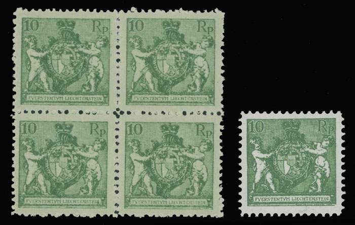 Lot 974 - Liechtenstein  -  Raritan Stamps Inc. Auction #93 Worldwide Air Post stamps and postal history, Zeppelin Flight items, philatelic rarities of the World