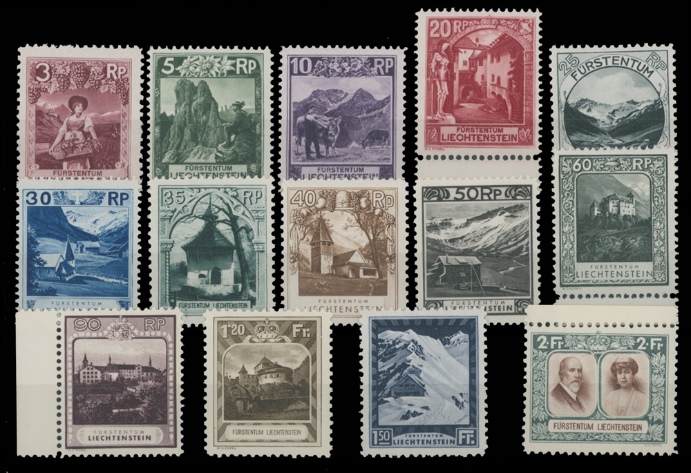 Lot 977 - Liechtenstein  -  Raritan Stamps Inc. Auction #93 Worldwide Air Post stamps and postal history, Zeppelin Flight items, philatelic rarities of the World