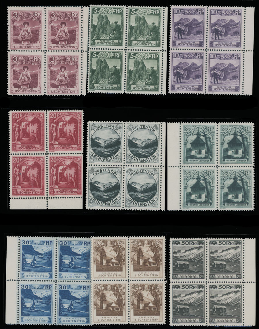 Lot 978 - Liechtenstein  -  Raritan Stamps Inc. Auction #93 Worldwide Air Post stamps and postal history, Zeppelin Flight items, philatelic rarities of the World