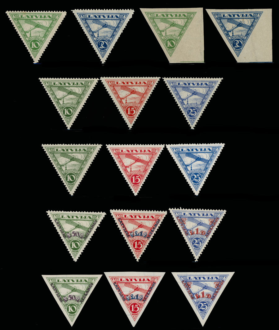 Lot 98 - 1. Worldwide Air Post Stamps and Postal History latvia -  Raritan Stamps Inc. Auction #93 Worldwide Air Post stamps and postal history, Zeppelin Flight items, philatelic rarities of the World