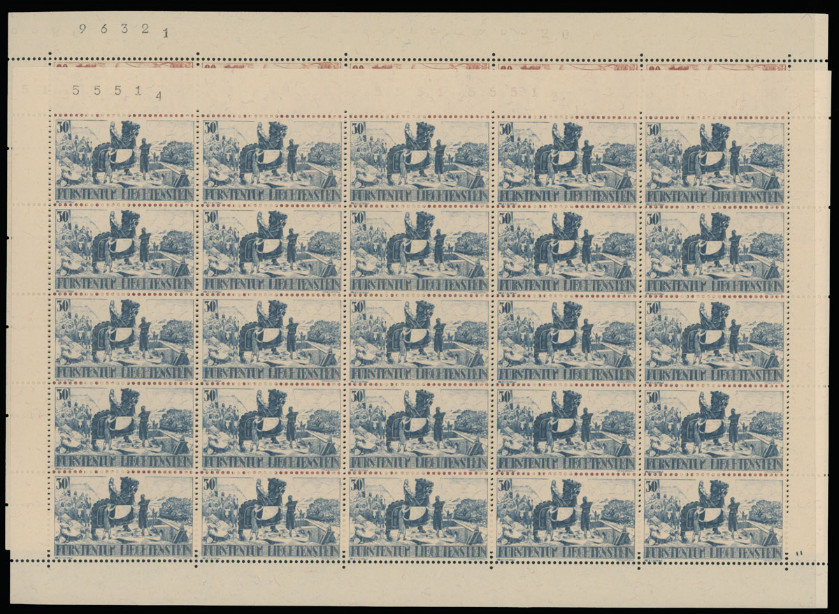Lot 987 - Liechtenstein  -  Raritan Stamps Inc. Auction #93 Worldwide Air Post stamps and postal history, Zeppelin Flight items, philatelic rarities of the World