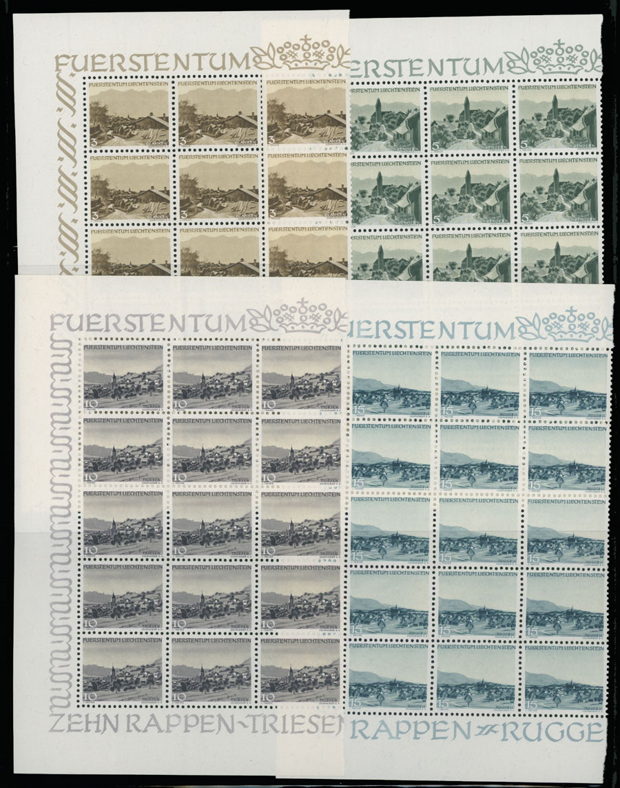 Lot 988 - Liechtenstein  -  Raritan Stamps Inc. Auction #93 Worldwide Air Post stamps and postal history, Zeppelin Flight items, philatelic rarities of the World