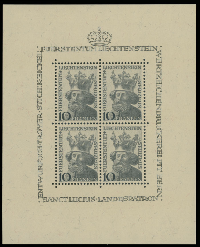 Lot 989 - Liechtenstein  -  Raritan Stamps Inc. Auction #93 Worldwide Air Post stamps and postal history, Zeppelin Flight items, philatelic rarities of the World