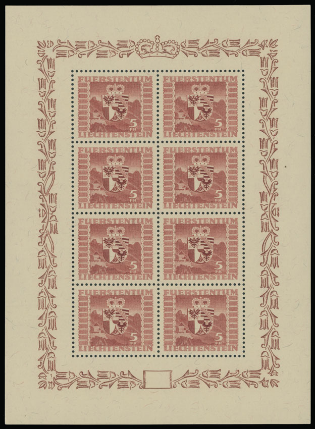 Lot 990 - Liechtenstein  -  Raritan Stamps Inc. Auction #93 Worldwide Air Post stamps and postal history, Zeppelin Flight items, philatelic rarities of the World