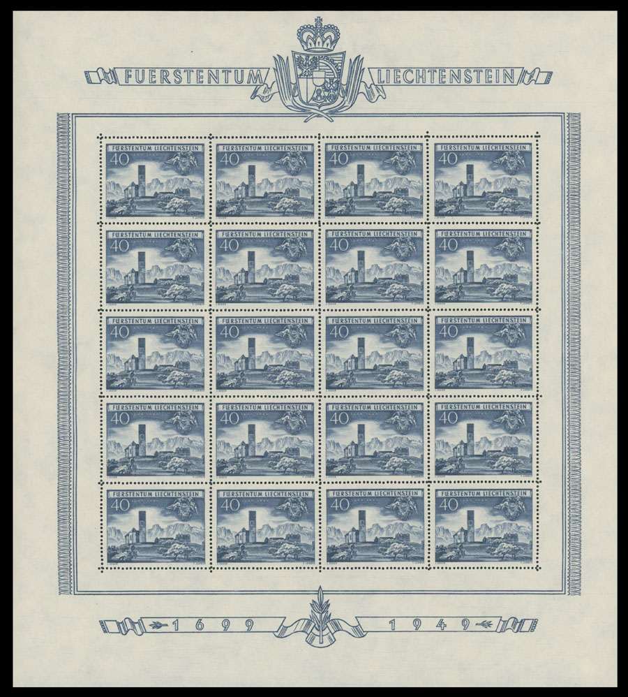 Lot 991 - Liechtenstein  -  Raritan Stamps Inc. Auction #93 Worldwide Air Post stamps and postal history, Zeppelin Flight items, philatelic rarities of the World