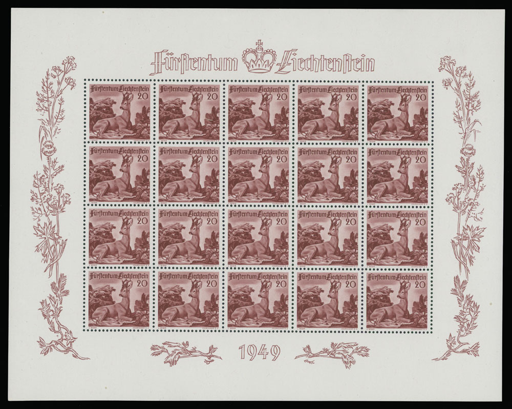 Lot 992 - Liechtenstein  -  Raritan Stamps Inc. Auction #93 Worldwide Air Post stamps and postal history, Zeppelin Flight items, philatelic rarities of the World