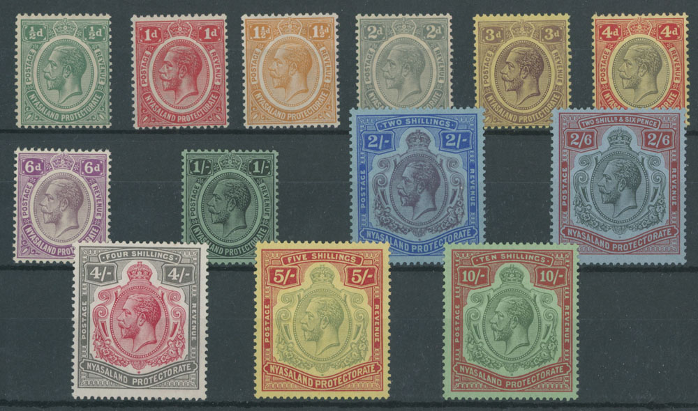 Lot 651 - 4. British Commonwealth nyasaland protectorate -  Raritan Stamps Inc. Auction #94 WORLDWIDE AIR POST STAMPS AND POSTAL HISTORY