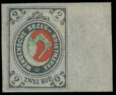 Lot 1042 - russia. wenden  -  Raritan Stamps Inc. Auction #95 Worldwide Air Post Stamps and Philatelic Rarities of the World