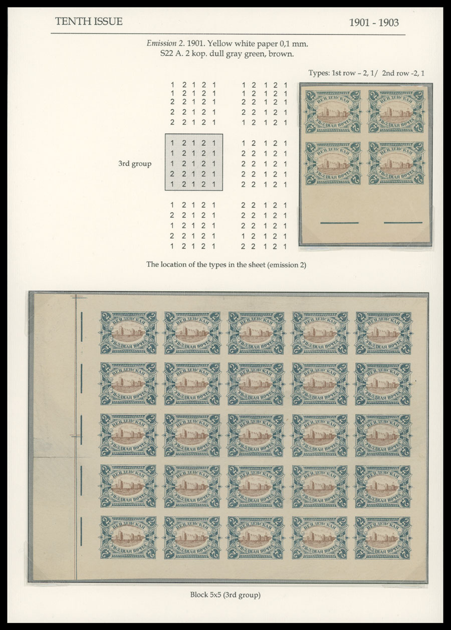 Lot 1047 - russia. wenden  -  Raritan Stamps Inc. Auction #95 Worldwide Air Post Stamps and Philatelic Rarities of the World