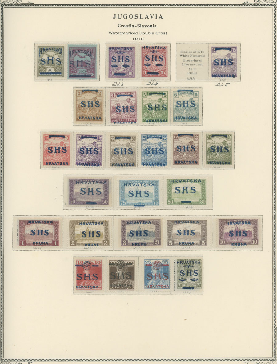 Lot 1219 - Yugoslavia Croatia and Slovenia - Raritan Stamps Inc. Auction #95 Worldwide Air Post Stamps and Philatelic Rarities of the World Lot 1219 - Yugoslavia Croatia and Slovenia - Raritan Stamps Inc. Auction #95 Worldwide Air Post Stamps and Philatelic Rarities of the World