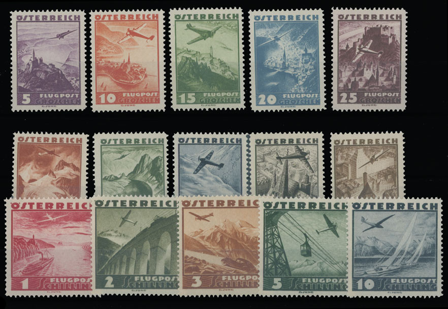 Lot 21 - 1. Worldwide Air Post Stamps and Postal History Austria -  Raritan Stamps Inc. Auction #95 Worldwide Air Post Stamps and Philatelic Rarities of the World