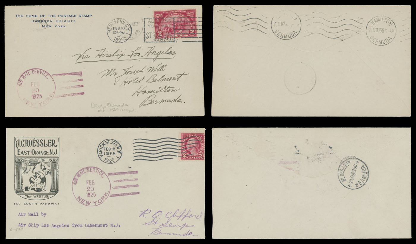 Lot 3 - 1. Worldwide Air Post Stamps and Postal History united states -  Raritan Stamps Inc. Auction #95 Worldwide Air Post Stamps and Philatelic Rarities of the World