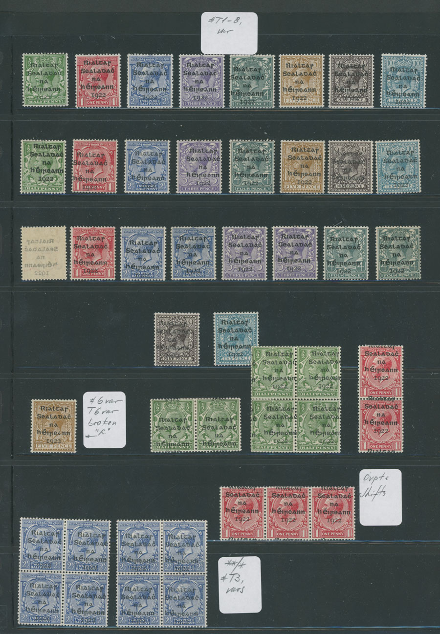 Lot 437 - 7. British Commonwealth (C-Z) ireland - Raritan Stamps Inc. Auction #95 Worldwide Air Post Stamps and Philatelic Rarities of the World Lot 437 - 7. British Commonwealth (C-Z) ireland - Raritan Stamps Inc. Auction #95 Worldwide Air Post Stamps and Philatelic Rarities of the World