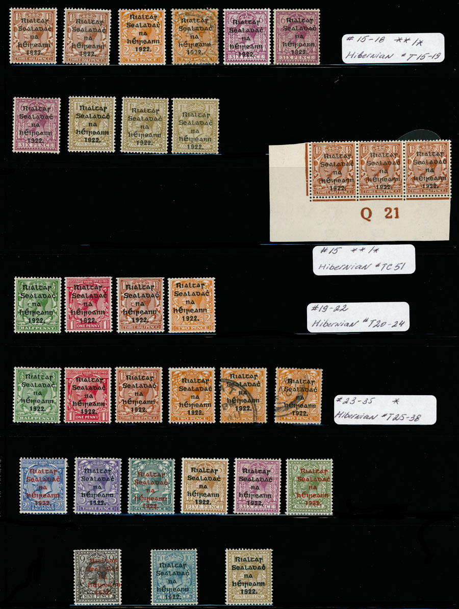 Lot 438 - 7. British Commonwealth (C-Z) ireland - Raritan Stamps Inc. Auction #95 Worldwide Air Post Stamps and Philatelic Rarities of the World Lot 438 - 7. British Commonwealth (C-Z) ireland - Raritan Stamps Inc. Auction #95 Worldwide Air Post Stamps and Philatelic Rarities of the World