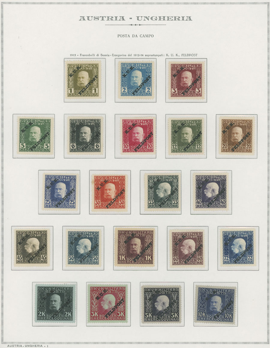 Lot 519 - Austria military stamps - Raritan Stamps Inc. Auction #95 Worldwide Air Post Stamps and Philatelic Rarities of the World Lot 519 - Austria military stamps - Raritan Stamps Inc. Auction #95 Worldwide Air Post Stamps and Philatelic Rarities of the World