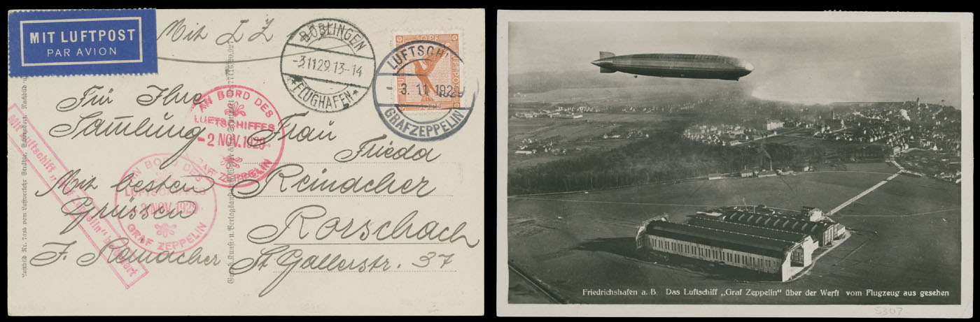 Lot 53 - 1. Worldwide Air Post Stamps and Postal History germany - Raritan Stamps Inc. Auction #95 Worldwide Air Post Stamps and Philatelic Rarities of the World Lot 53 - 1. Worldwide Air Post Stamps and Postal History germany - Raritan Stamps Inc. Auction #95 Worldwide Air Post Stamps and Philatelic Rarities of the World