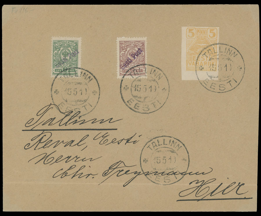 Lot 602 - estonia Tallinn issue - Raritan Stamps Inc. Auction #95 Worldwide Air Post Stamps and Philatelic Rarities of the World Lot 602 - estonia Tallinn issue - Raritan Stamps Inc. Auction #95 Worldwide Air Post Stamps and Philatelic Rarities of the World