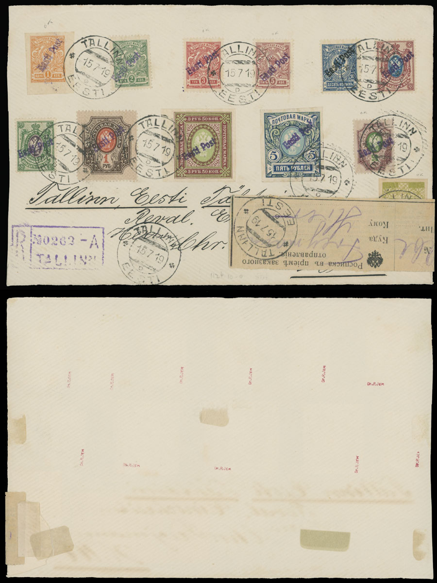 Lot 603 - estonia Tallinn issue - Raritan Stamps Inc. Auction #95 Worldwide Air Post Stamps and Philatelic Rarities of the World Lot 603 - estonia Tallinn issue - Raritan Stamps Inc. Auction #95 Worldwide Air Post Stamps and Philatelic Rarities of the World