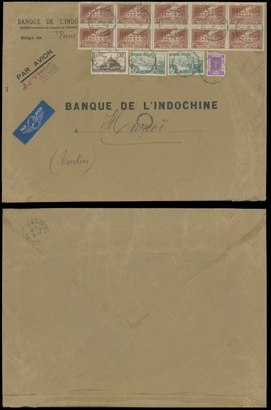 Lot 613 - France  -  Raritan Stamps Inc. Auction #95 Worldwide Air Post Stamps and Philatelic Rarities of the World