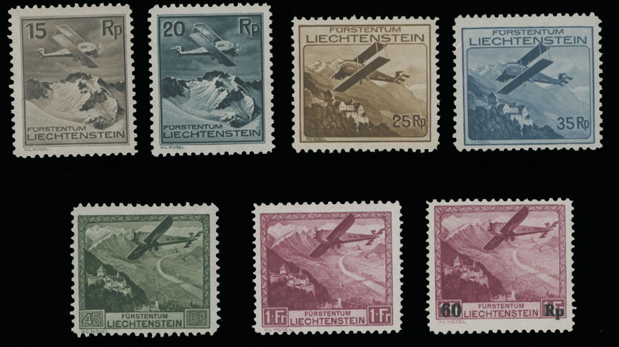 Lot 70 - 1. Worldwide Air Post Stamps and Postal History Liechtenstein - Raritan Stamps Inc. Auction #95 Worldwide Air Post Stamps and Philatelic Rarities of the World Lot 70 - 1. Worldwide Air Post Stamps and Postal History Liechtenstein - Raritan Stamps Inc. Auction #95 Worldwide Air Post Stamps and Philatelic Rarities of the World
