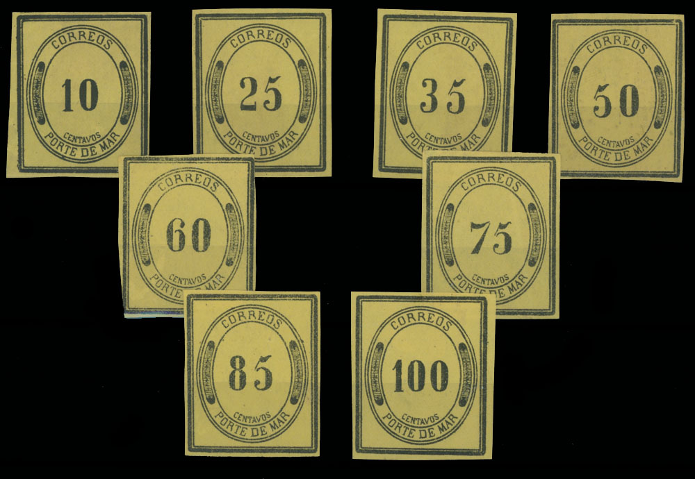 Lot 704 - Mexico Porte De Mar stamps - Raritan Stamps Inc. Auction #95 Worldwide Air Post Stamps and Philatelic Rarities of the World Lot 704 - Mexico Porte De Mar stamps - Raritan Stamps Inc. Auction #95 Worldwide Air Post Stamps and Philatelic Rarities of the World
