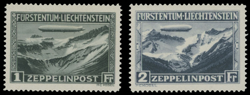 Lot 71 - 1. Worldwide Air Post Stamps and Postal History Liechtenstein - Raritan Stamps Inc. Auction #95 Worldwide Air Post Stamps and Philatelic Rarities of the World Lot 71 - 1. Worldwide Air Post Stamps and Postal History Liechtenstein - Raritan Stamps Inc. Auction #95 Worldwide Air Post Stamps and Philatelic Rarities of the World