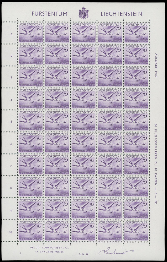 Lot 72 - 1. Worldwide Air Post Stamps and Postal History Liechtenstein - Raritan Stamps Inc. Auction #95 Worldwide Air Post Stamps and Philatelic Rarities of the World Lot 72 - 1. Worldwide Air Post Stamps and Postal History Liechtenstein - Raritan Stamps Inc. Auction #95 Worldwide Air Post Stamps and Philatelic Rarities of the World