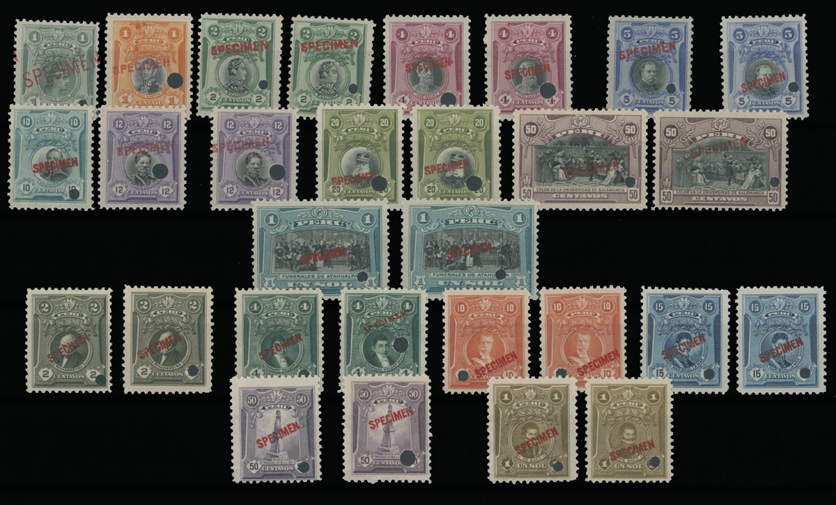 Lot 730 - Peru  -  Raritan Stamps Inc. Auction #95 Worldwide Air Post Stamps and Philatelic Rarities of the World