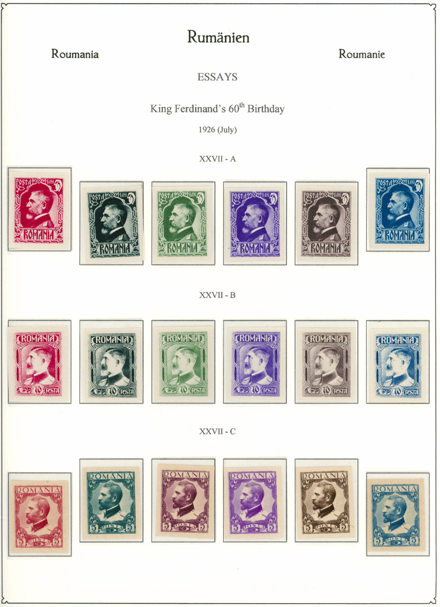 Lot 734 - Romania - Raritan Stamps Inc. Auction #95 Worldwide Air Post Stamps and Philatelic Rarities of the World Lot 734 - Romania - Raritan Stamps Inc. Auction #95 Worldwide Air Post Stamps and Philatelic Rarities of the World
