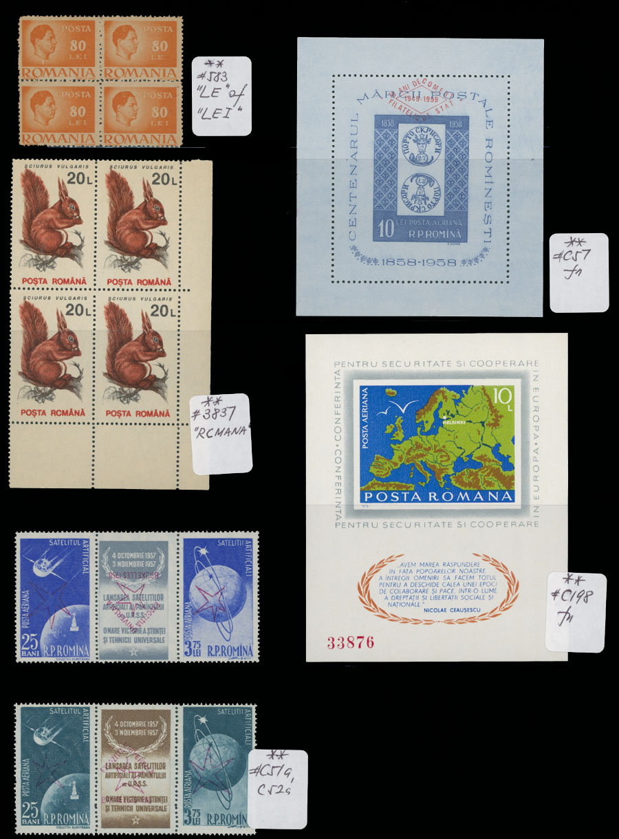Lot 740 - Romania - Raritan Stamps Inc. Auction #95 Worldwide Air Post Stamps and Philatelic Rarities of the World Lot 740 - Romania - Raritan Stamps Inc. Auction #95 Worldwide Air Post Stamps and Philatelic Rarities of the World