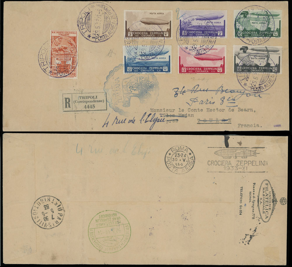 Lot 116 - 1. Worldwide Air Post Stamps and Postal History ITALIAN COLONIES - Cyrenaica - Raritan Stamps Inc. Auction #96 Worldwide Air Post Stamps and Postal History, Philatelic Rarities of the World Lot 116 - 1. Worldwide Air Post Stamps and Postal History ITALIAN COLONIES - Cyrenaica - Raritan Stamps Inc. Auction #96 Worldwide Air Post Stamps and Postal History, Philatelic Rarities of the World