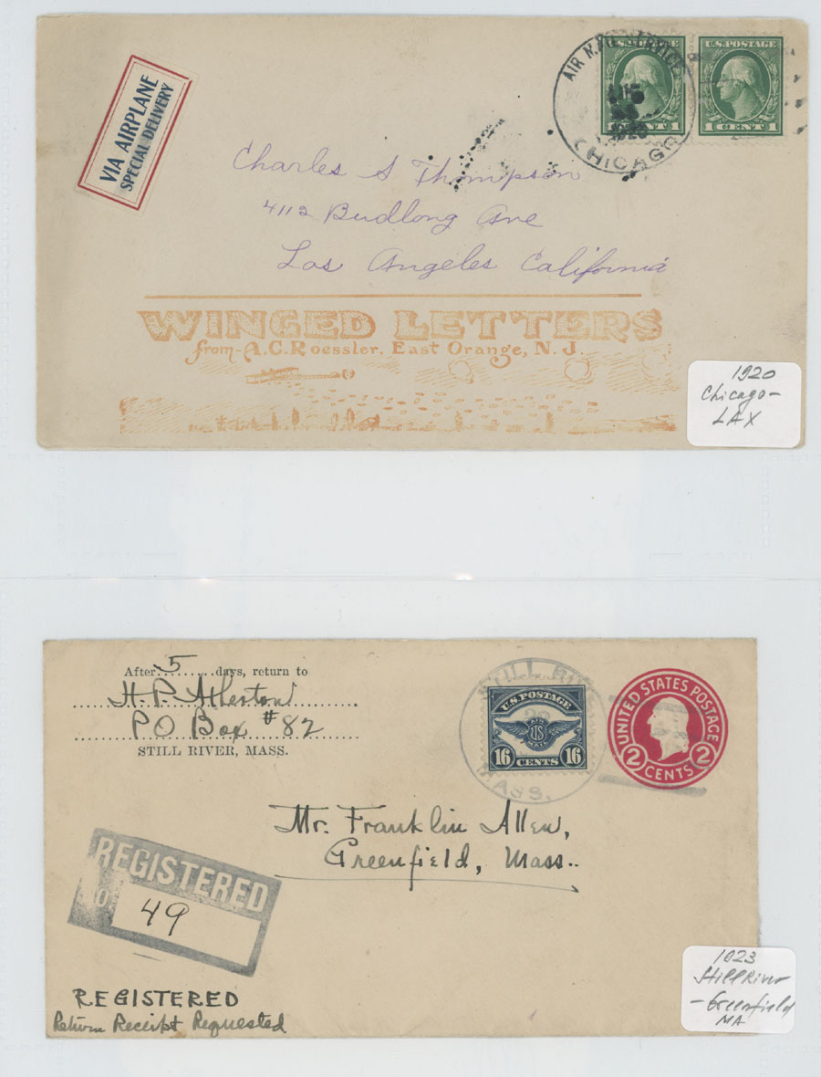 Lot 12 - 1. Worldwide Air Post Stamps and Postal History united states -  Raritan Stamps Inc. Auction #96 Worldwide Air Post Stamps and Postal History, Philatelic Rarities of the World