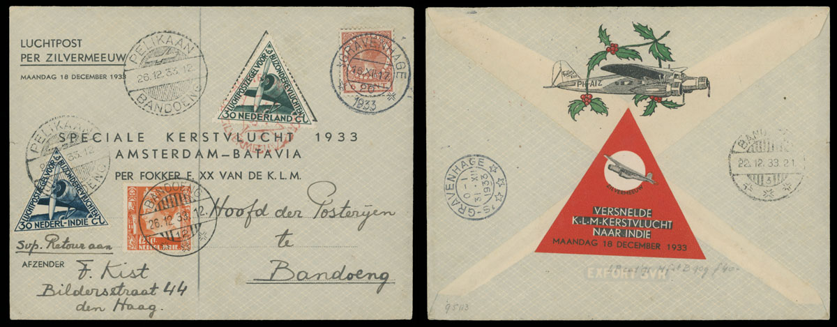 Lot 124 - 1. Worldwide Air Post Stamps and Postal History Netherlands - Raritan Stamps Inc. Auction #96 Worldwide Air Post Stamps and Postal History, Philatelic Rarities of the World Lot 124 - 1. Worldwide Air Post Stamps and Postal History Netherlands - Raritan Stamps Inc. Auction #96 Worldwide Air Post Stamps and Postal History, Philatelic Rarities of the World