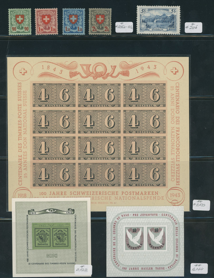 Lot 1254 - Switzerland - Raritan Stamps Inc. Auction #96 Worldwide Air Post Stamps and Postal History, Philatelic Rarities of the World Lot 1254 - Switzerland - Raritan Stamps Inc. Auction #96 Worldwide Air Post Stamps and Postal History, Philatelic Rarities of the World