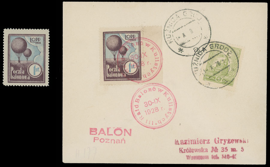 Lot 133 - 1. Worldwide Air Post Stamps and Postal History Poland -  Raritan Stamps Inc. Auction #96 Worldwide Air Post Stamps and Postal History, Philatelic Rarities of the World